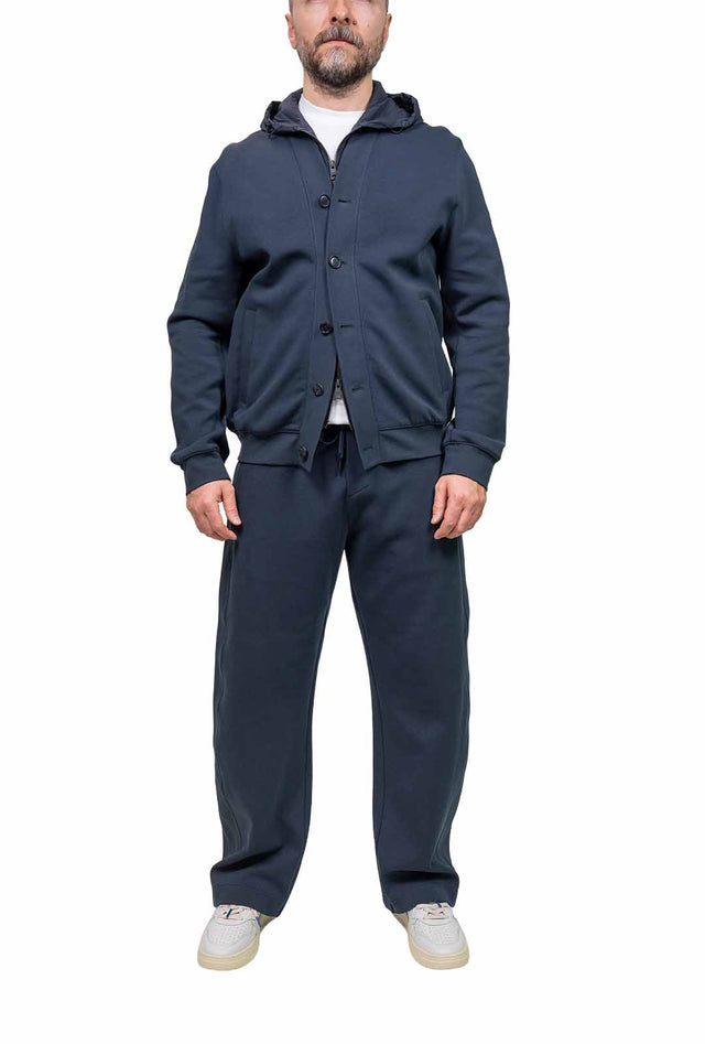 Duno - Cardingan felpa blu