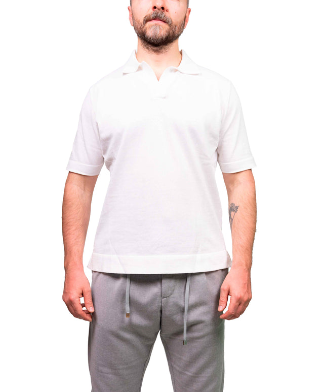 Filippo De Laurentiis - Polo skipper cotone - Bianca