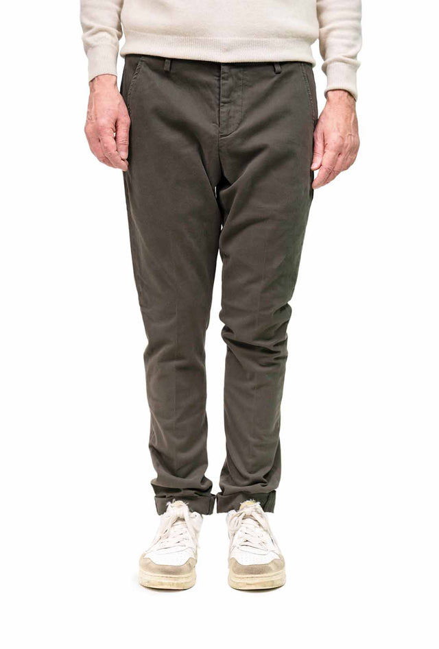 Dondup - Gaubert gabardina marrone scuro