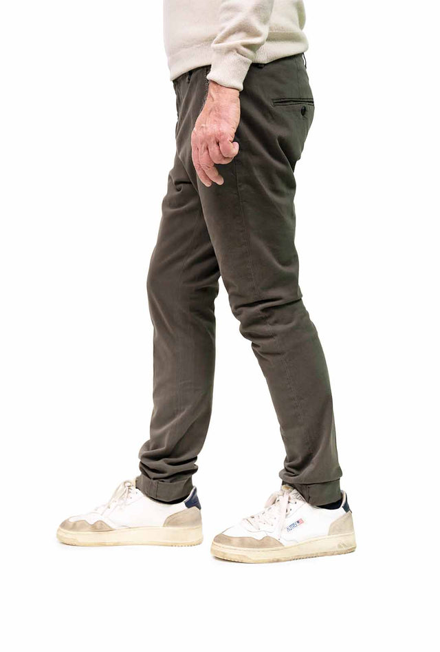 Dondup - Gaubert gabardina marrone scuro