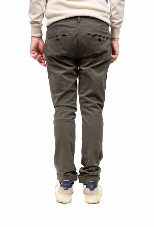 Dondup - Gaubert gabardina marrone scuro