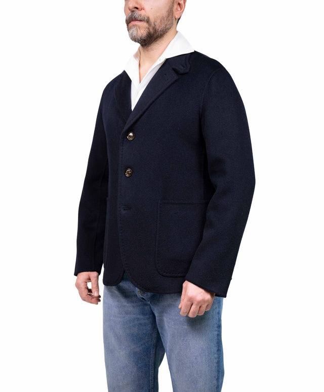 Montecore - Blazer cachemire blu