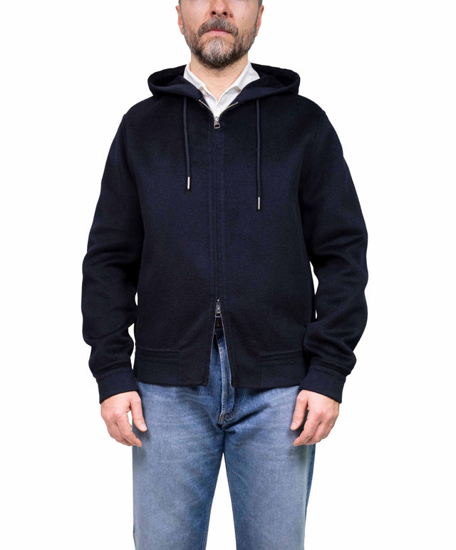 Montecore - Jogger cachemire cappuccio blu