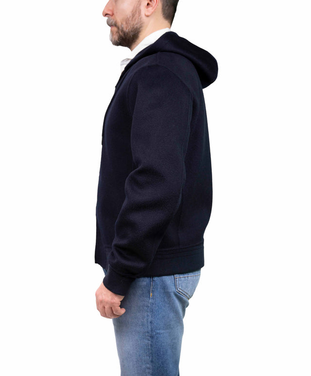 Montecore - Jogger cachemire cappuccio blu