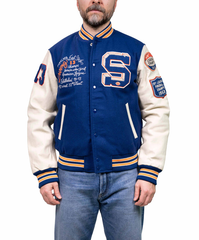 Schott - college Bi-materale blu elettrico