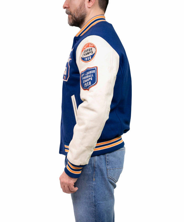 Schott - college Bi-materale blu elettrico