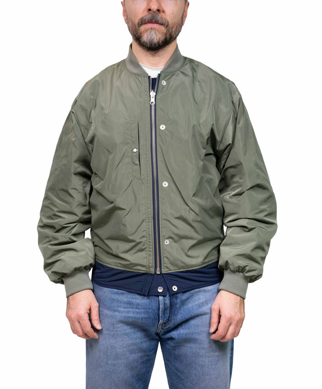 DEPARTMENT FIVE  - Bomber reversibile blu/verde