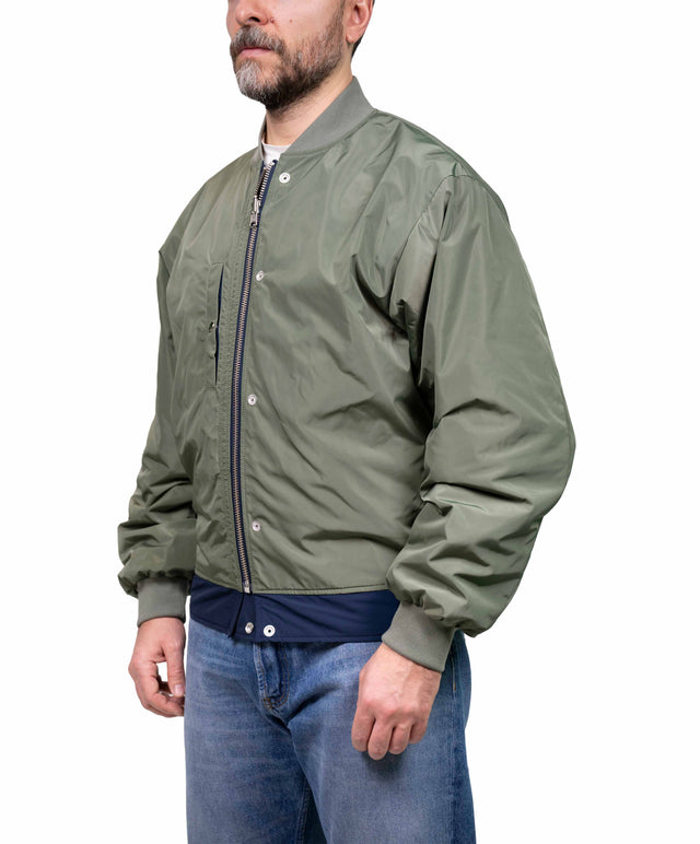 DEPARTMENT FIVE  - Bomber reversibile blu/verde
