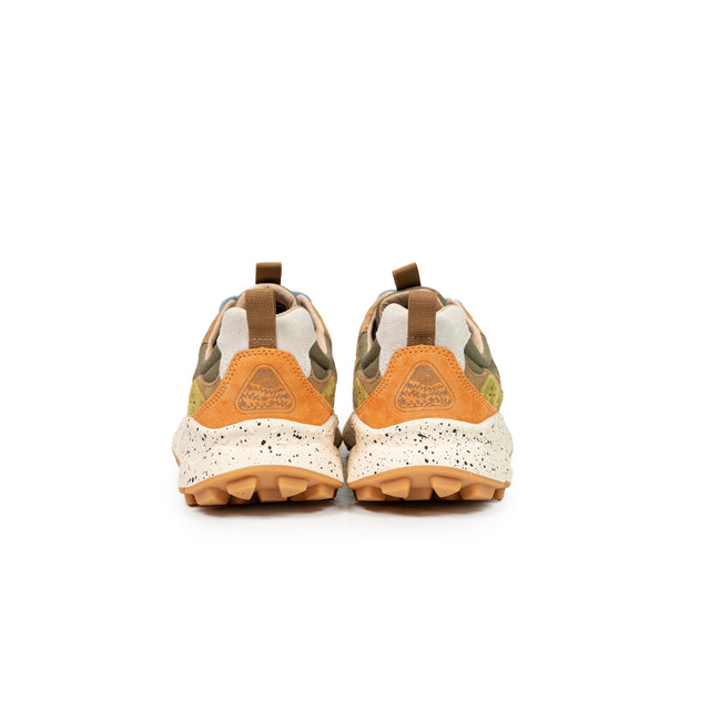 Sneakers Flower Mountain - Yamano 3 Canvas/suede verde militare