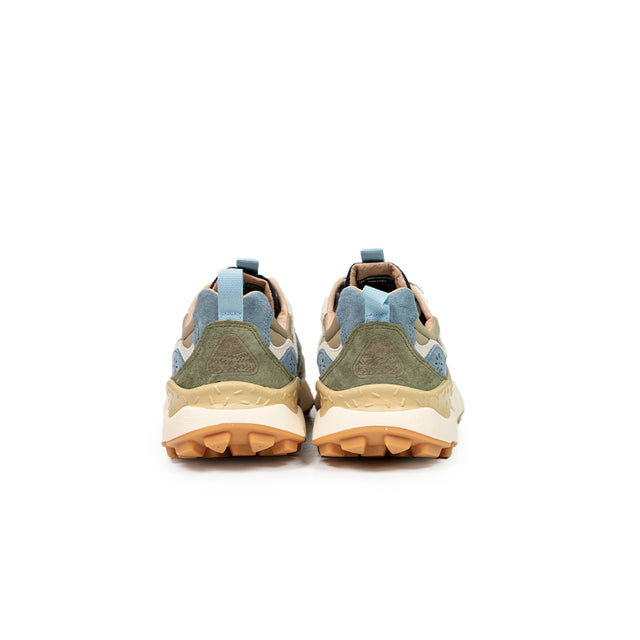Sneakers Flower Mountain - Yamano 3 suede/nylon blu e beige