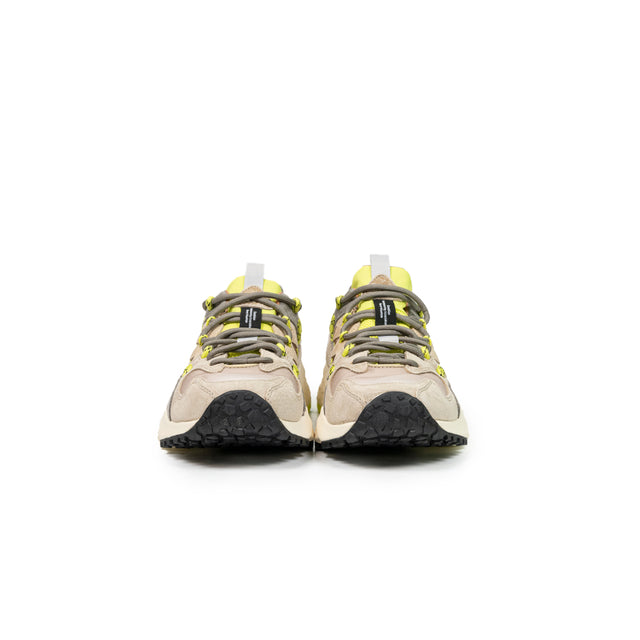 Sneakers Flower Mountain - Yamano 3 Ripstop suede/nylon beige e fluo