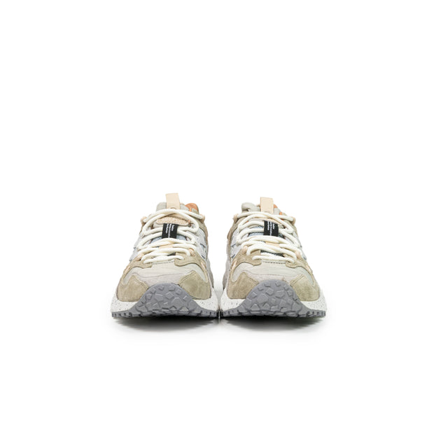 Sneakers Flower Mountain - Yamano 3 Ripstop suede/nylon beige e grigio