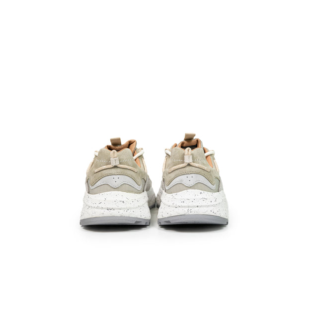 Sneakers Flower Mountain - Yamano 3 Ripstop suede/nylon beige e grigio