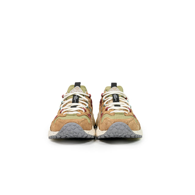 Sneakers Flower Mountain - Yamano 3 Ripstop suede/nylon biscotto e salvia