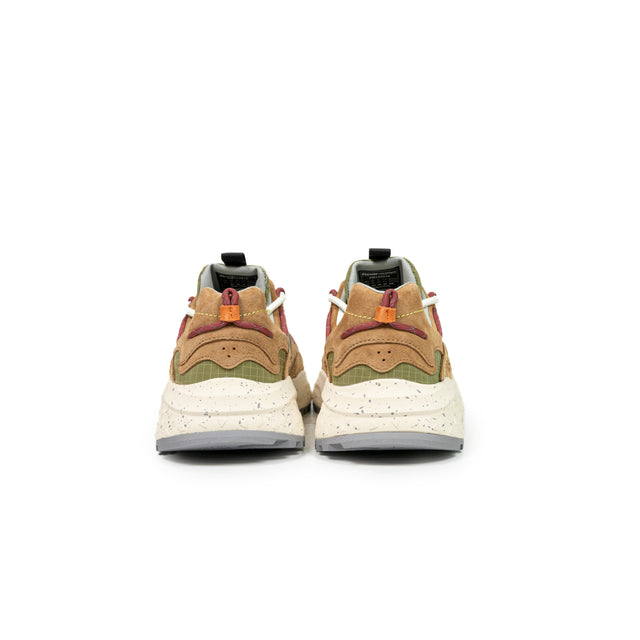 Sneakers Flower Mountain - Yamano 3 Ripstop suede/nylon biscotto e salvia