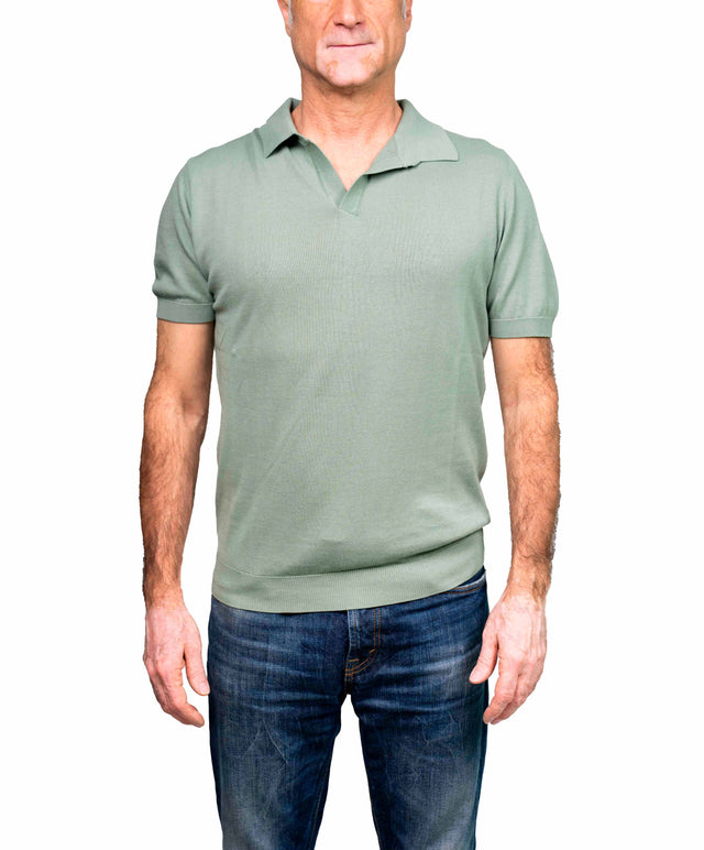 40WEFT Maglia Skipper Crepe verde salvia Henry