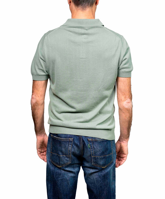 Maglia Skipper Crepe verde salvia Henry 40weft