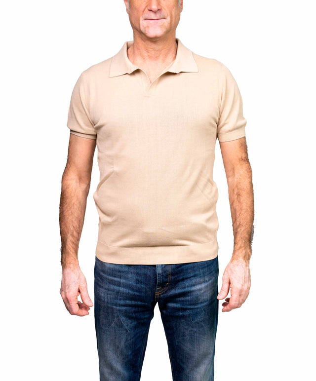 Maglia Skipper Crepe beige Henry 40weft
