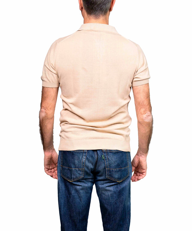 Maglia Skipper Crepe beige Henry 40weft
