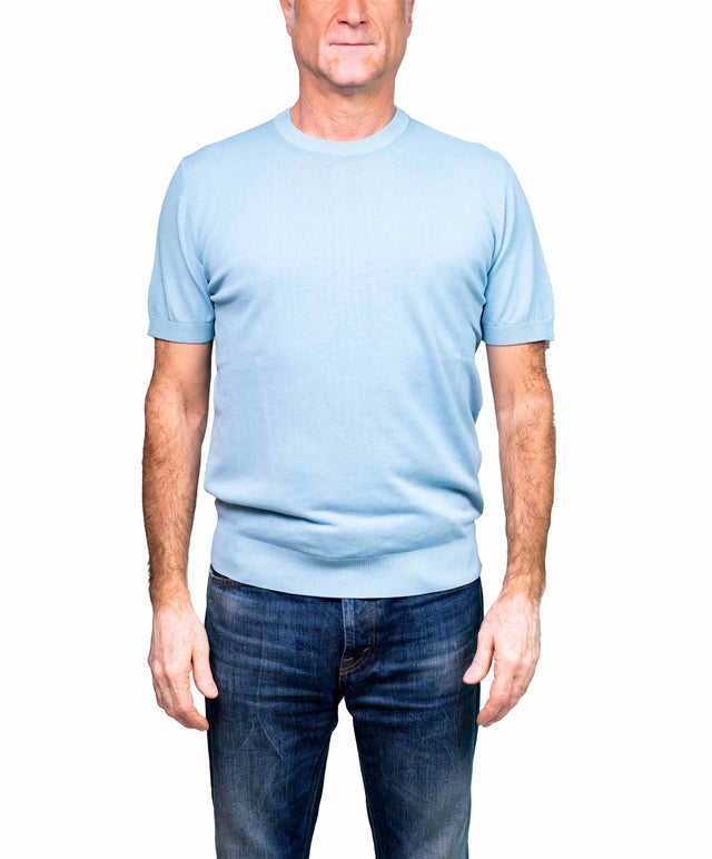 T-shirt Crepe azzurro 40weft