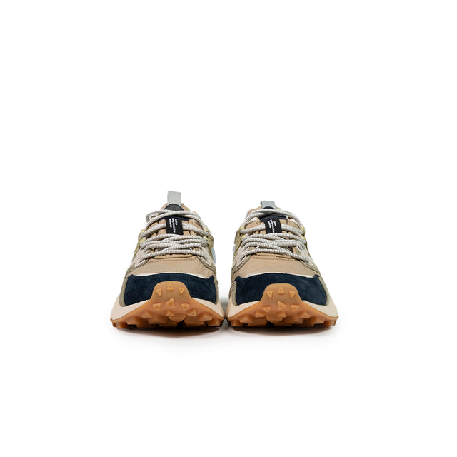 Sneakers Flower mountain -sabbia puntale blu damano beige