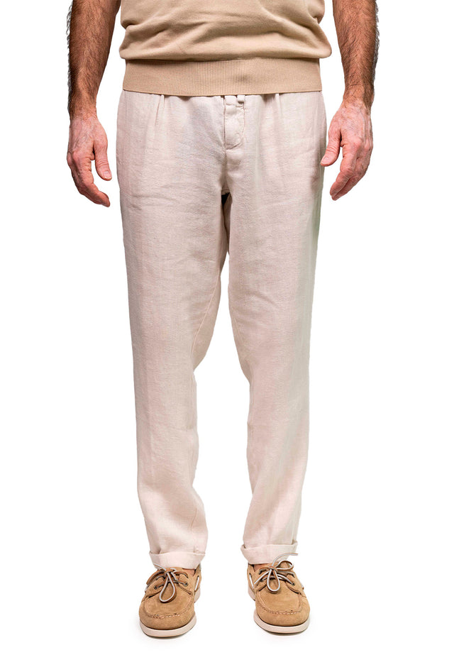 Pantaloni di lino coach ghiaccio 40WEFT