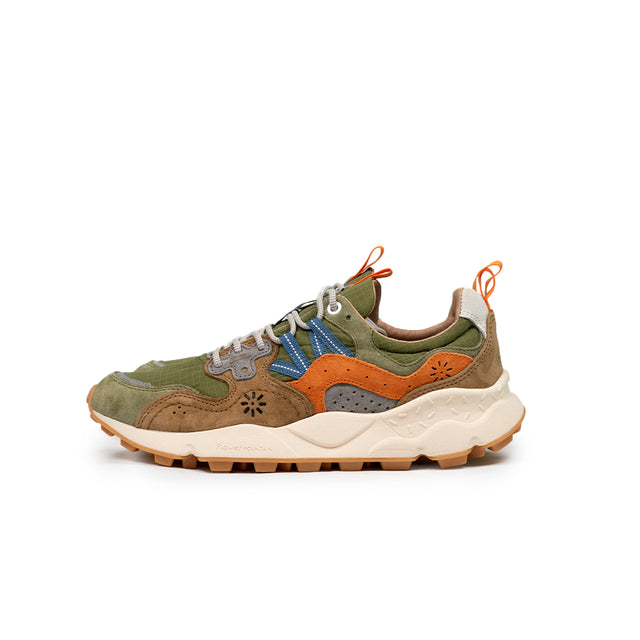 Sneakers Flower mountain -militare + arancione yamano 3