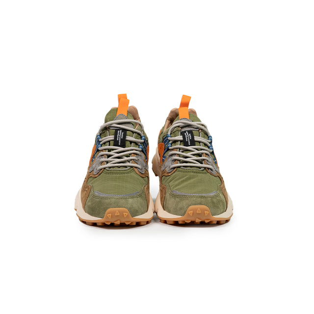 Sneakers Flower mountain -militare + arancione yamano 3