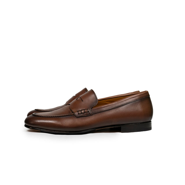 Scarpe Calce - pelle wash mascherina marrone chiaro tabacco