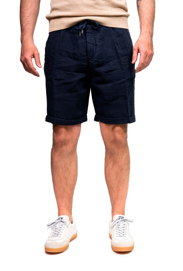 Pantaloncini Lino blu 40WEFT