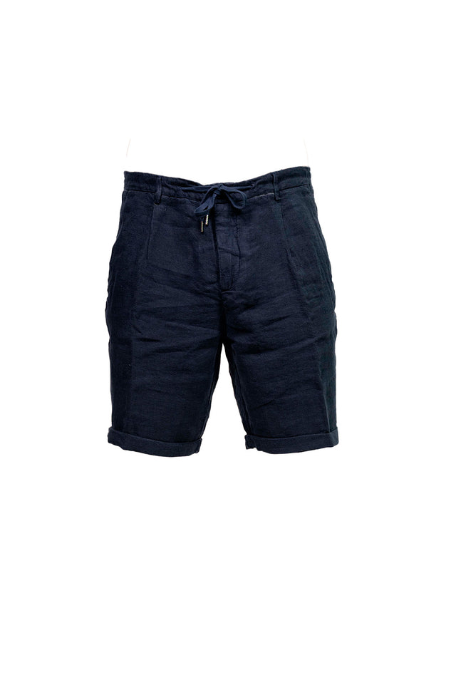 Pantaloncini Lino blu 40WEFT