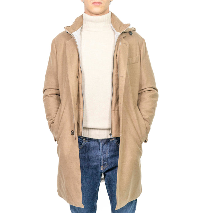 Giacca Montecore - CAPPOTTINO LORO PIANA BEIGE CH.