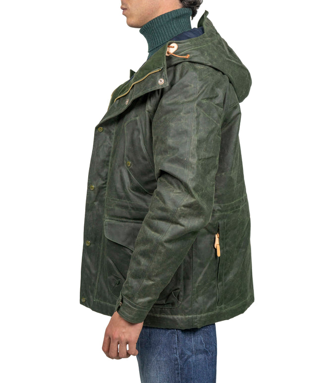 MANIFATTURA CECCARELLI FORLITALY  - PARKA PARAFINATO VERDE INGLESE