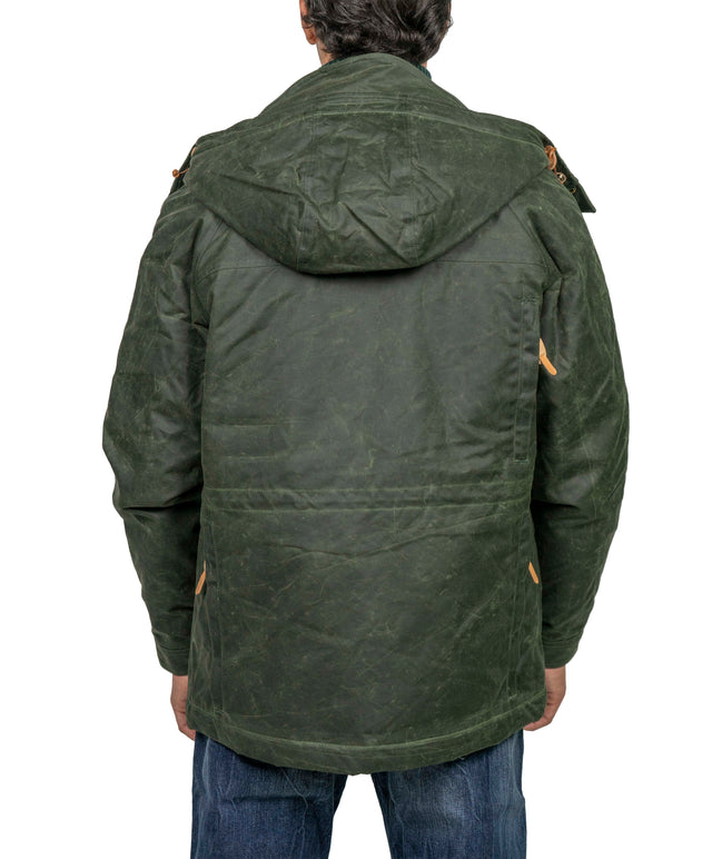 MANIFATTURA CECCARELLI FORLITALY  - PARKA PARAFINATO VERDE INGLESE