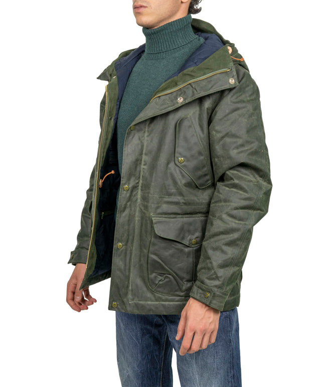 MANIFATTURA CECCARELLI FORLITALY  - PARKA PARAFINATO VERDE INGLESE