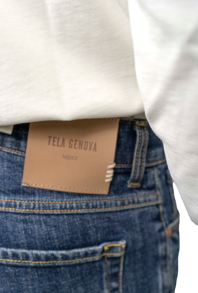 TELA GENOVA - COSMY MEDIUM WASH. DENIM