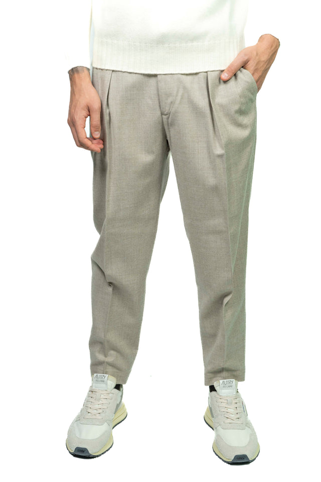 PANTALONE BRIGLIA 1949 RACCONTA LA SARTORIA - Flanellina Pettinata Ghiaccio