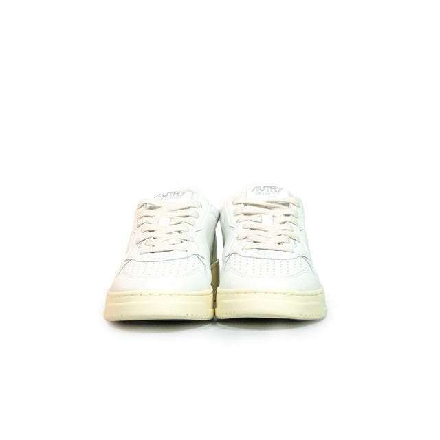 Sneakers Autry - Medalist Leather Low (bianco e Syrah)