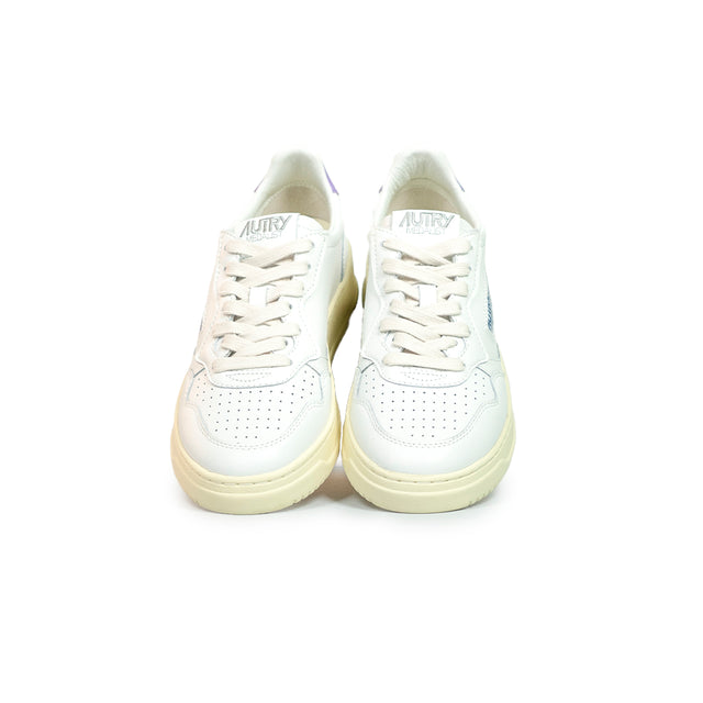 Sneakers Autry - Medalist Leather Low (bianco e lilla)