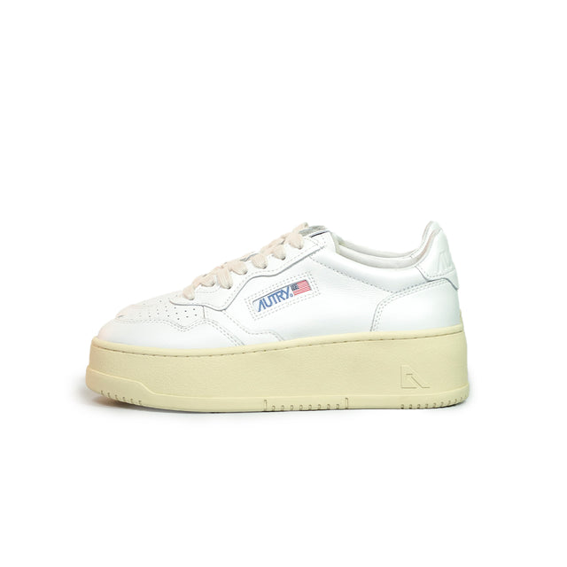 Sneakers Autry - Medalist Platform in pelle (bianca)