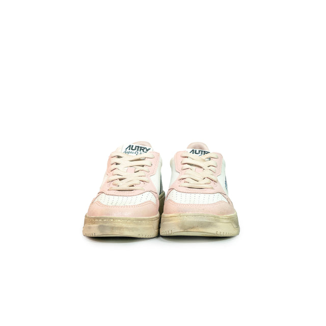 Sneakers Autry - Low Wom Leat Vintage Edition (rosa e verde)