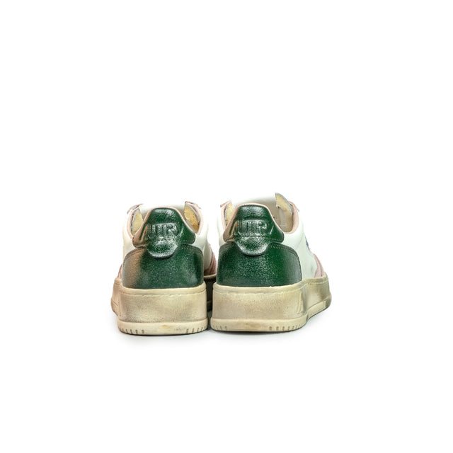 Sneakers Autry - Low Wom Leat Vintage Edition (rosa e verde)