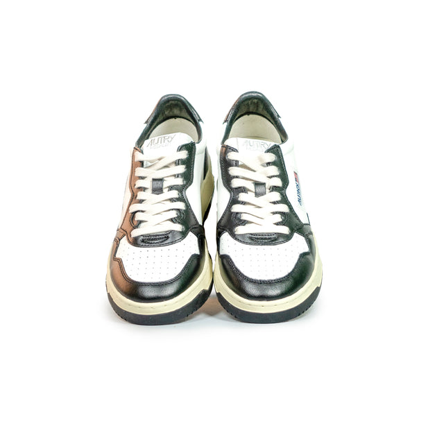 Sneakers Autry - Medalist Leather Low (bianco e nero)