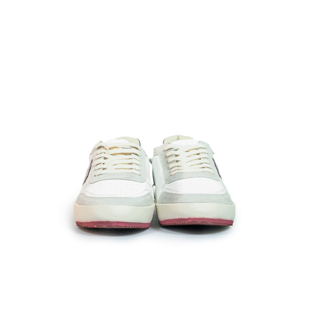 Sneakers Philippe Model - Nice Low West (bianco e bordeaux)