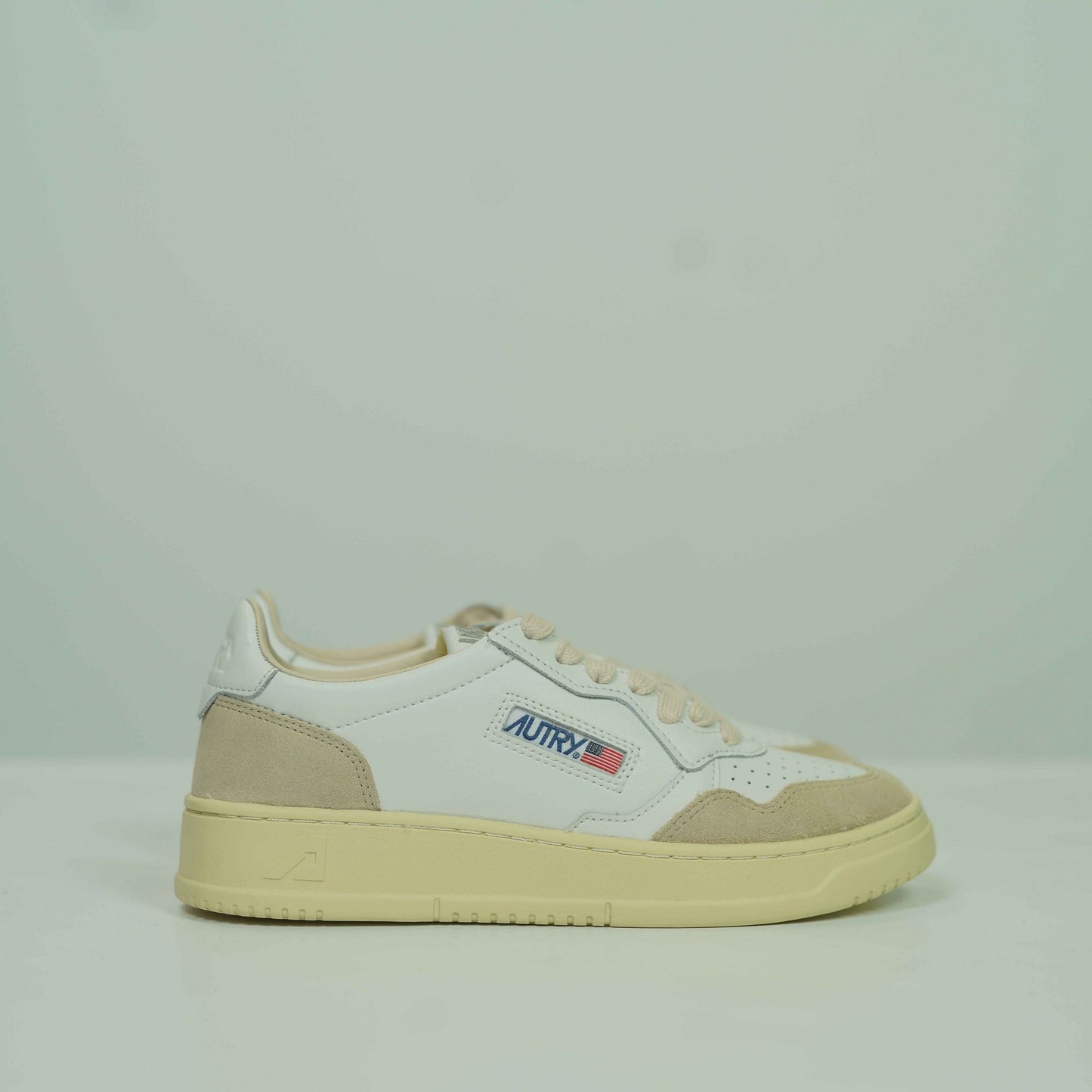Autry - Leath + Suede White - Bianco
